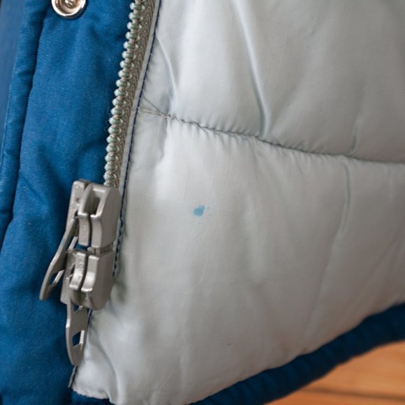 Vintage 80s The North Face Blue Poly Fill Jacket- Brown Label, Made in USA - Picture 14 of 14